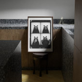 グリズリーベア フォトブース おしゃれ 壁アート ポスター