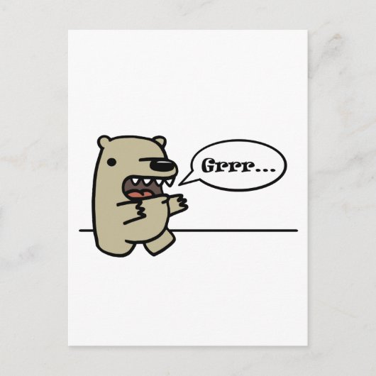 グリズリーベア ポストカード (正面)