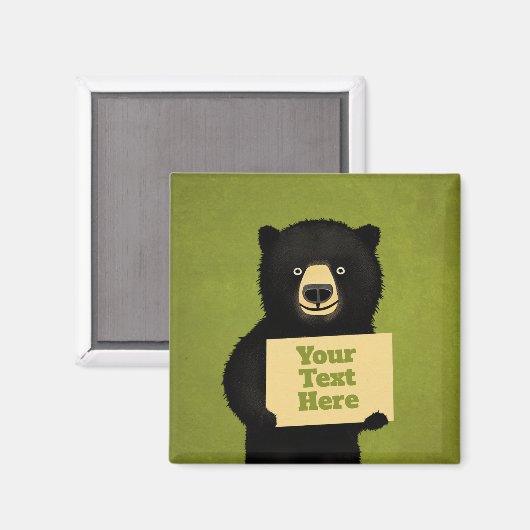 グリズリーベア マグネット (正面/裏面)