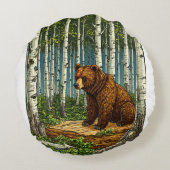 グリズリーベア ラウンドクッション (裏面)