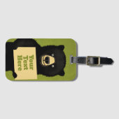 グリズリーベア ラゲッジタグ (正面横)