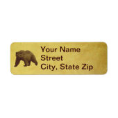 グリズリーベア ラベル (正面)