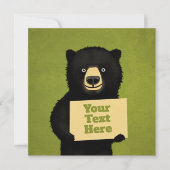 グリズリーベア 招待状 (正面)
