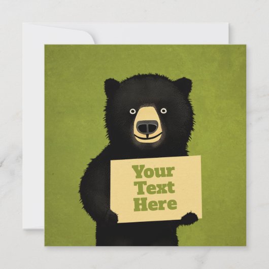 グリズリーベア 招待状 (正面)
