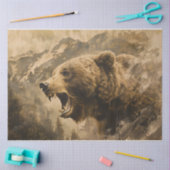 グリズリーベア 薄葉紙 (クラフト)