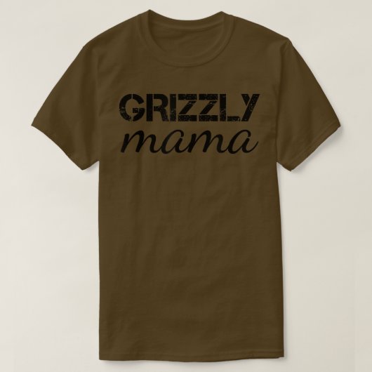 グリズリーママベア Tシャツ (デザイン正面)