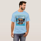 グリズリーレイクの山の景色 Tシャツ (正面フル)