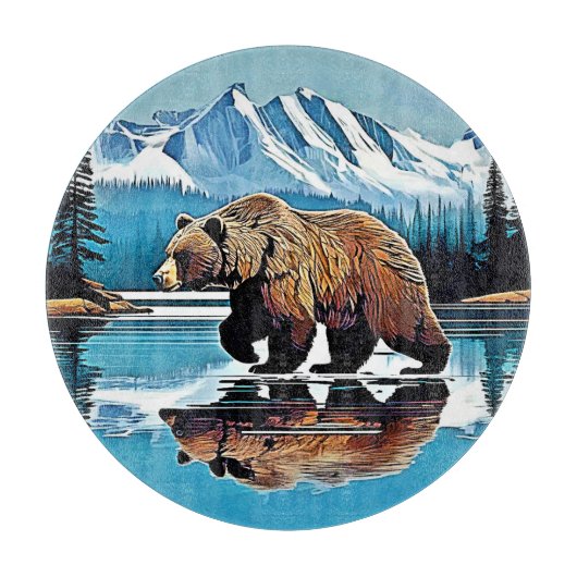 グリズリーレイクマウンテンビュー カッティングボード (正面)