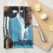 グリズリーレイクマウンテンビュー キッチンタオル (四つ折り)