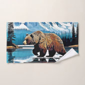 グリズリーレイクマウンテンビュー バスタオルセット (ハンドタオル)