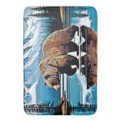 グリズリーレイクマウンテンビュー バスマット (正面縦)