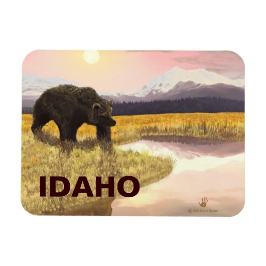 グリズリー池 マグネット (横)