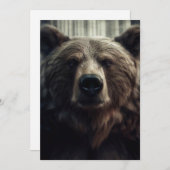 グリズリー絵画ベア 招待状 (正面/裏面)