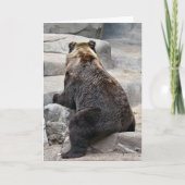 グリズリー誕生日ベア カード (正面)