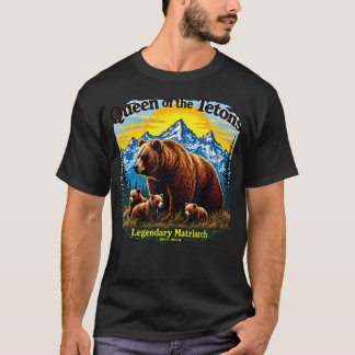 グリズリー399トリビュートクィーンオブザティトンベア Tシャツ