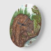 グリズリー ラージ壁時計 (傾斜)