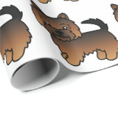 グリズルノーウィッチテリア犬のパターン ラッピングペーパー (ロールコーナー)