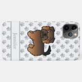 グリズル ノーフォークテリア カートゥーン 犬 名前 Case-Mate iPhoneケース (裏面(横))