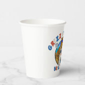 グリズ&グリル生まれ：バーガーのビールをふるいにかける 紙コップ (右)