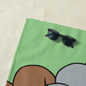 グリズ&ノムノーム – #InternetFamous ビーチタオル (インサイチュ)