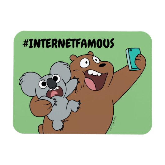 グリズ&ノムノーム – #InternetFamous マグネット (横)