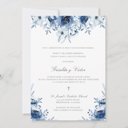 グリセルダ結婚式招待状2b 招待状 (正面)