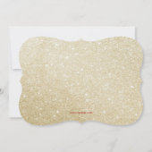 グリタリング金ゴールドホリデーソイレ招待状 招待状 (裏面)