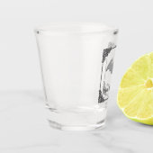 グリタリーこうもりハロウィーン ショットグラス (左)