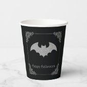 グリタリーこうもりハロウィーン 紙コップ (裏面)