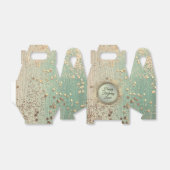 グリタリースターダストオングリーンティール(緑がかった色) フェイバーボックス (折り畳みなし)