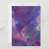 グリタリービーチヒトデ航海のブライダルシャワー 招待状 (裏面)