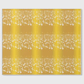 グリタリーホリデーズイン金ゴールドラッピング紙 ラッピングペーパー (フラット)