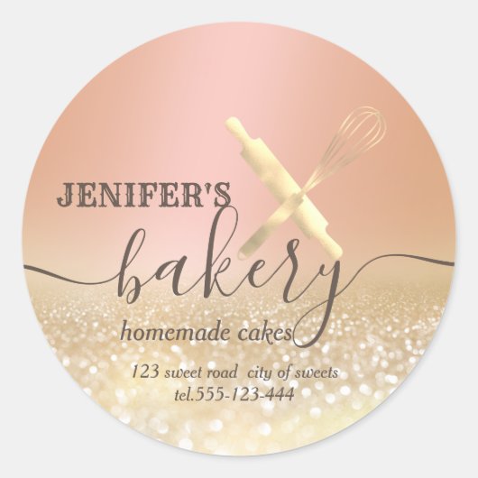グリタリー転がズのピン&ウィスクシェフスクリプトベーカリー ラウンドシール (正面)