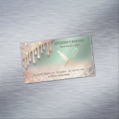 グリタリー転が金ゴールドのピンウィスクシェフベーカリーバス マグネット名刺 (インサイチュ)