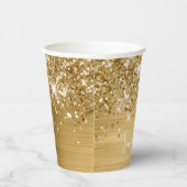 グリッきらめくテリー金ゴールドGLAMスクリプト名 紙コップ (右)