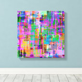 グリッカラフルチ画面アート キャンバスプリント (インサイチュ (ウッドフロア))