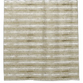 グリッガーリージーグリッターグラム金ゴールドストライプ シャワーカーテン (正面)