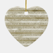 グリッガーリージーグリッターグラム金ゴールドストライプ セラミックオーナメント (裏面)