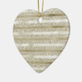 グリッガーリージーグリッターグラム金ゴールドストライプ セラミックオーナメント (左)