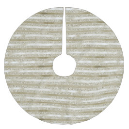 グリッガーリージーグリッターグラム金ゴールドストライプ ブラッシュドポリエステルツリースカート