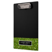 グリッガーリージーグリーンシークイングリッターブラック クリップボード (左)