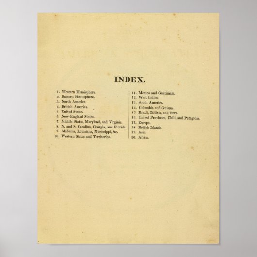 グリッグのアメリカの学校の地図 ポスター (正面)