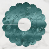 グリッジエメラルドグリーングラデーション大理石 ワイングラスタグ (裏面)