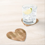 グリッジシャンパーニュ金ゴールドスパークルグラム ペーパーコースター (インサイチュ)