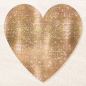 グリッジシャンパーニュ金ゴールドスパークルグラム ペーパーコースター (正面)