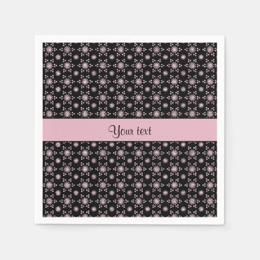 グリッジスパークリー薄紫グリッタースター スタンダードカクテルナプキン (正面)