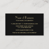 グリッジピンクのシークインフェイクパターンファッションコンサルタント 名刺 (裏面)