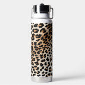 グリッジピンクグリッター金ゴールドまつ毛ヒョウ ウォーターボトル (背面)