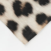 グリッジピンクグリッター金ゴールドまつ毛ヒョウ フリースブランケット (角)