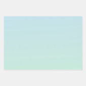 グリッジマーメイドブルー金ゴールドスパークルグリッター ラッピングペーパーシート (正面3)